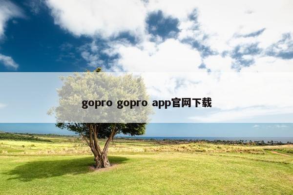 gopro gopro app官网下载