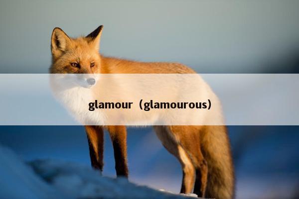 glamour（glamourous）