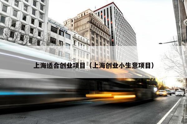 上海适合创业项目（上海创业小生意项目）